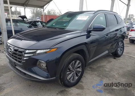 2024 Hyundai Tucson Hybrid Blue from USA, damaged, VIN KM8JBCD19RU202646